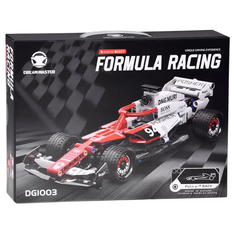 DREAMAMSTER Formula 1 Technical Blocks 276 Pcs Pull-Back Drive Rubber Wheels Realistic model (DG1003)